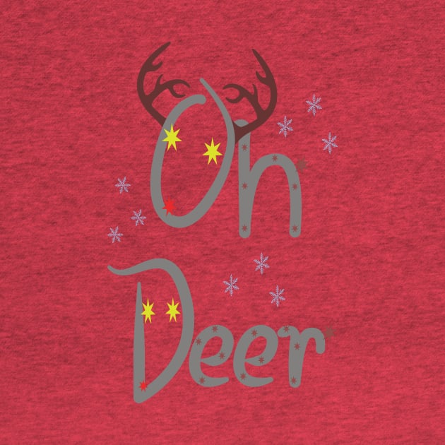 Oh Dee. Deer in the inscription by donamiart